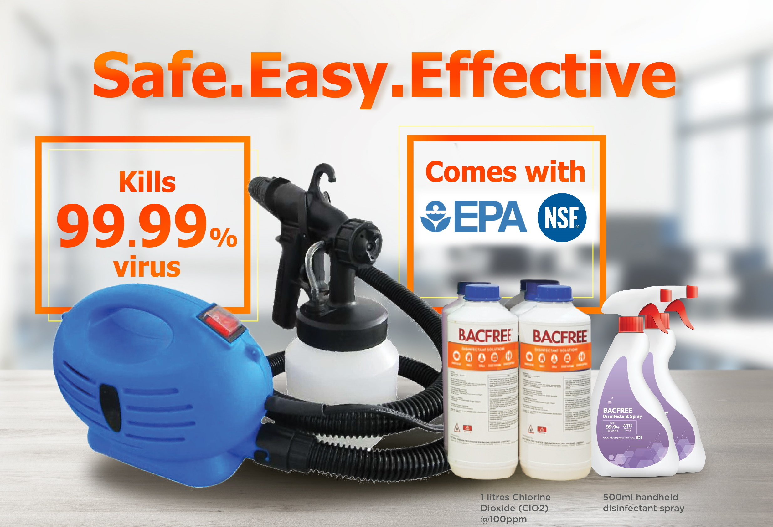 Bacfree Compact DIY Disinfection Machine